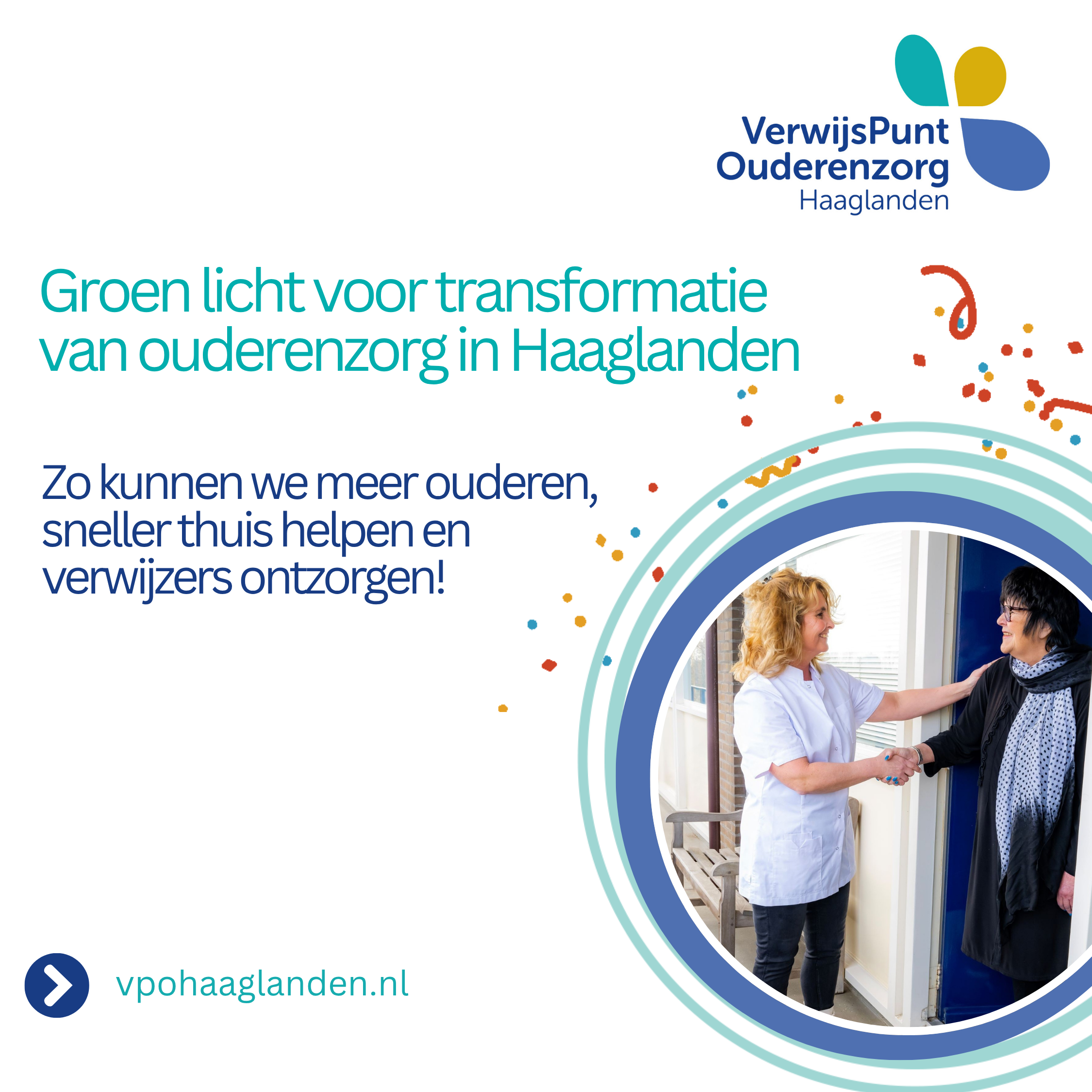 Zorgverzekeraars CZ en VGZ geven groen licht voor het transformatieplan VerwijsPunt Ouderenzorg Haaglanden